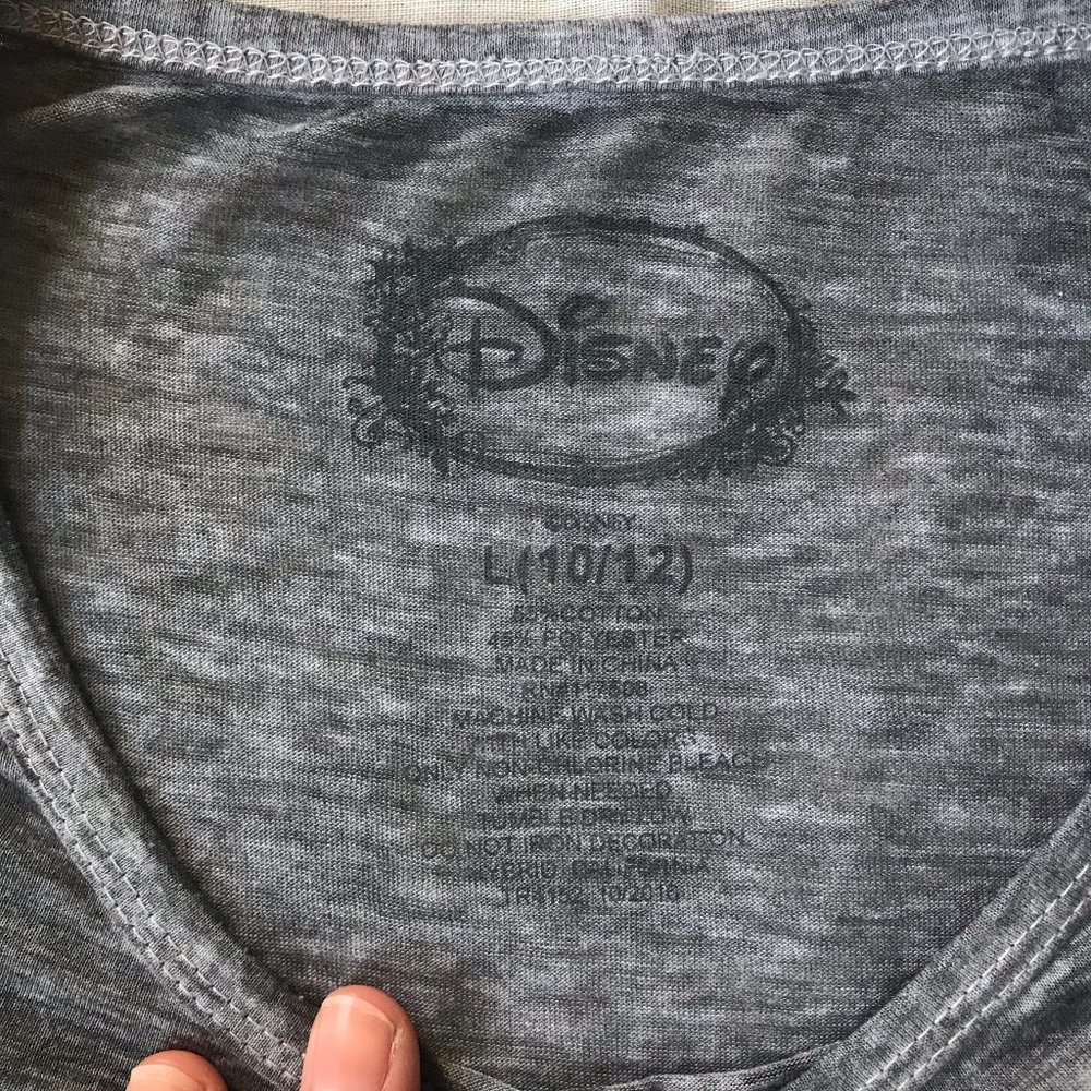 Disney Gray Cinderella Burn out Graphic T-shirt - Picture 3 of 4